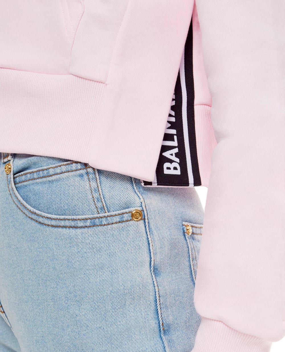 Худи Balmain WF1JP000B013, розовый цвет • Купить в интернет-магазине Kameron