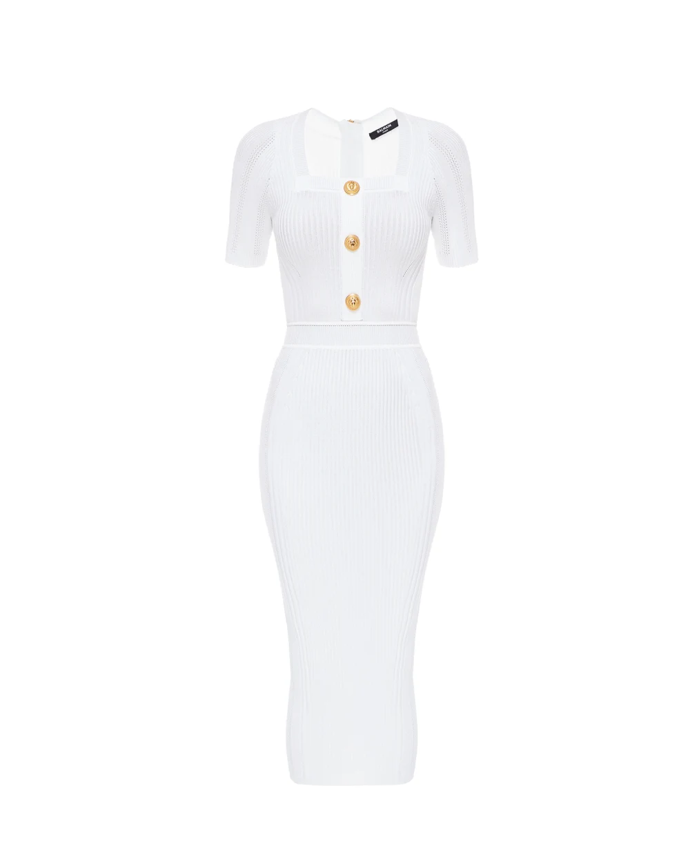 Платье Balmain BF1RK060KE18, белый цвет • Купить в интернет-магазине Kameron