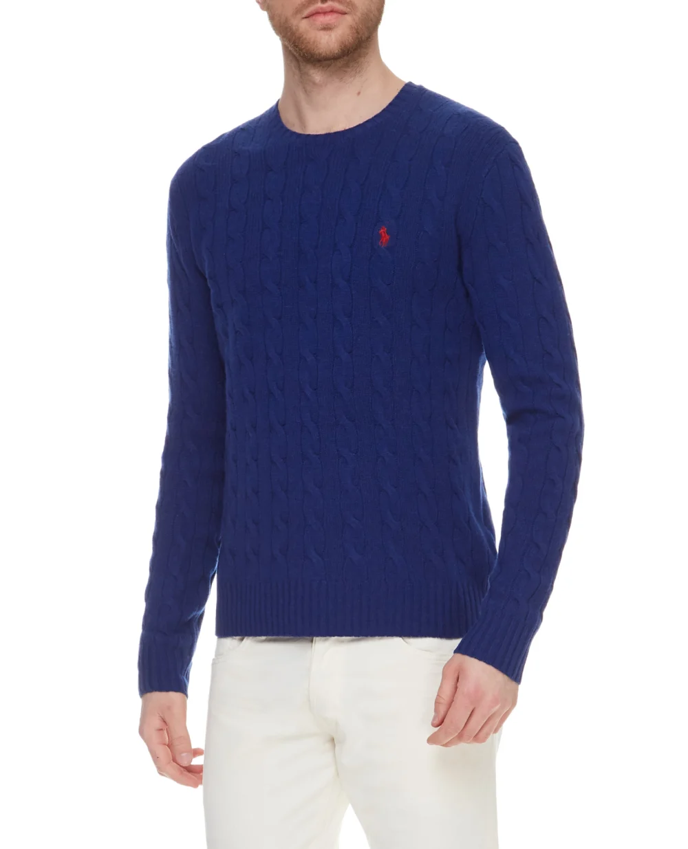 Шерстяной джемпер Polo Ralph Lauren 710719546006, синий цвет • Купить в интернет-магазине Kameron