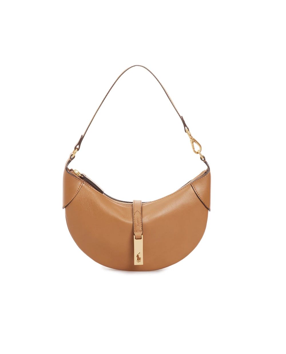 Кожаная сумка Polo ID Shoulder Bag Mini Polo Ralph Lauren 428871248003, бежевый цвет • Купить в интернет-магазине Kameron