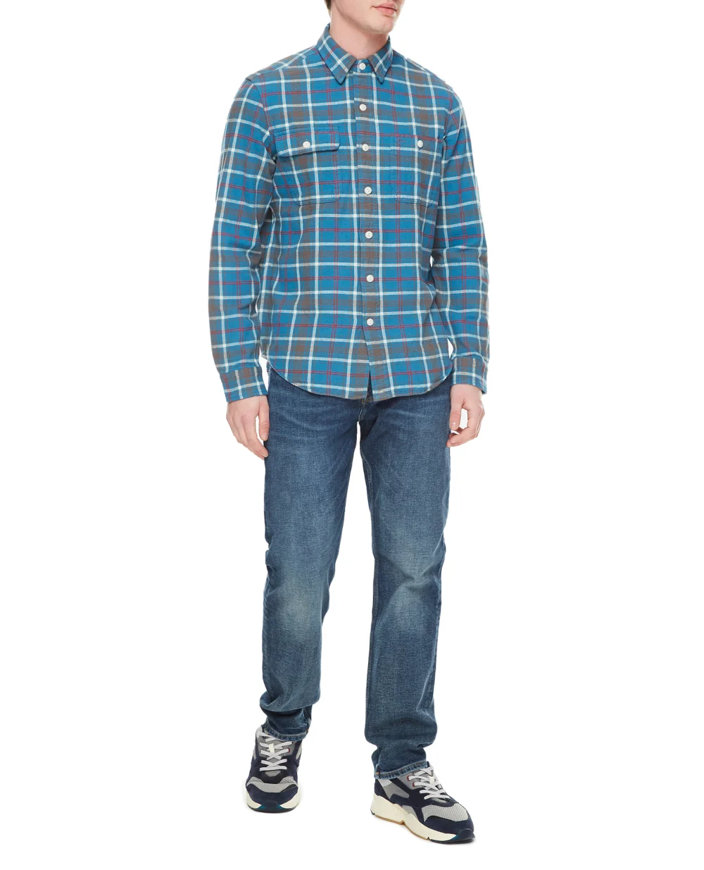 Рубашка Polo Ralph Lauren 710880655001, синий цвет • Купить в интернет-магазине Kameron