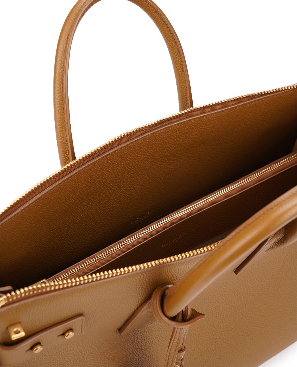 Кожаная сумка Sac De Jour Large Saint Laurent 737586-DTI0W, коричневый цвет • Купить в интернет-магазине Kameron