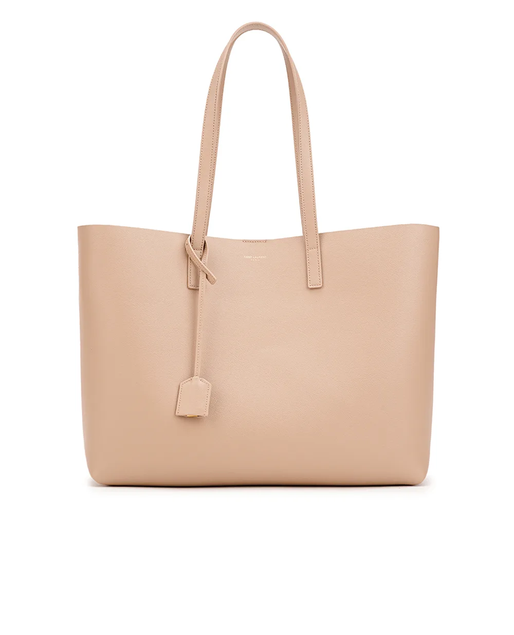Кожаная сумка Shopping Bag Saint Laurent 600281-CSV0J, бежевый цвет • Купить в интернет-магазине Kameron