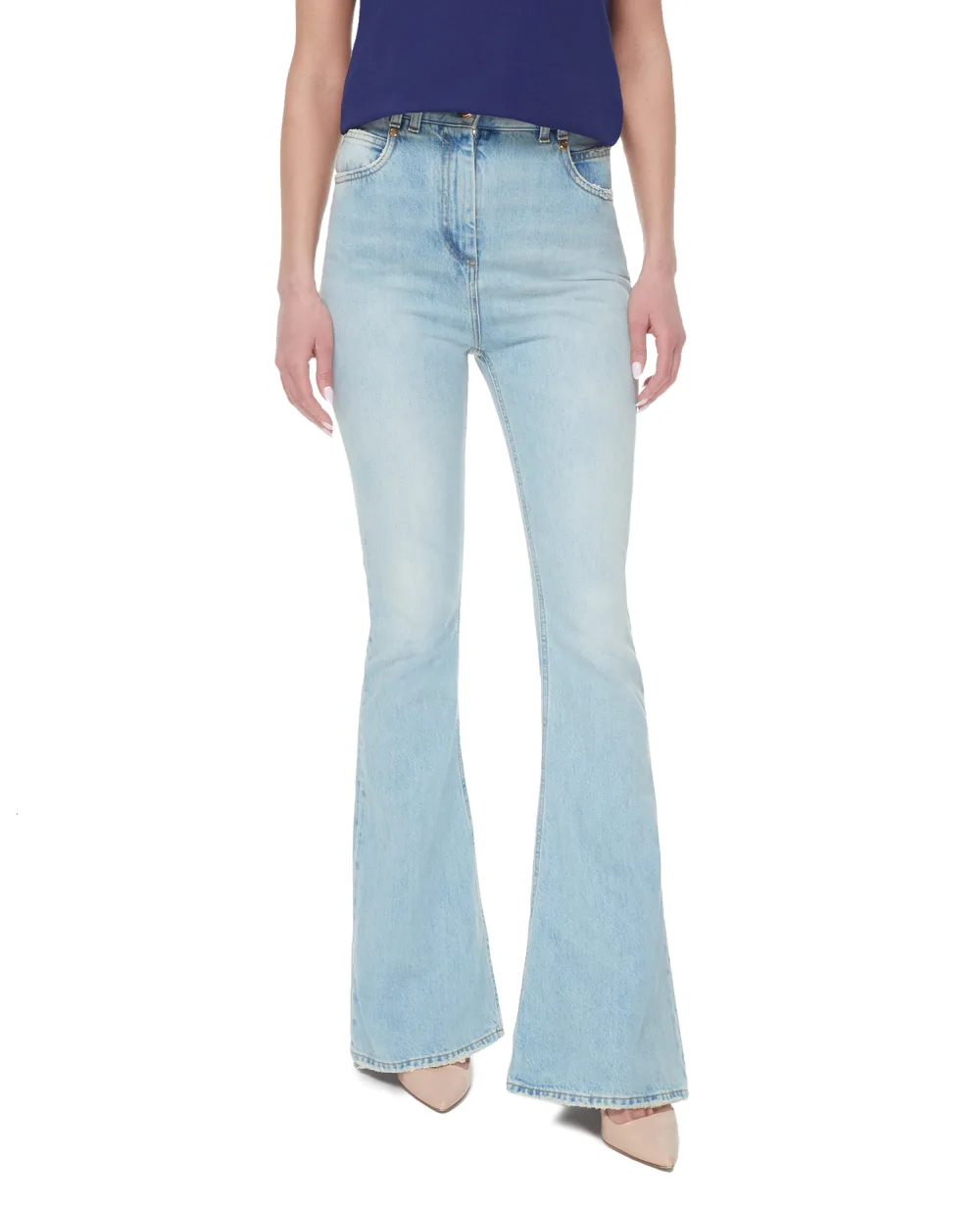 Джинсы Balmain XF1MJ025DB53, голубой цвет • Купить в интернет-магазине Kameron