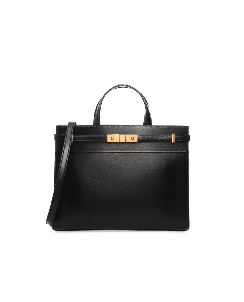 Кожаная сумка Manhattan Saint Laurent 568702-02G0W-, черный цвет • Купить в интернет-магазине Kameron