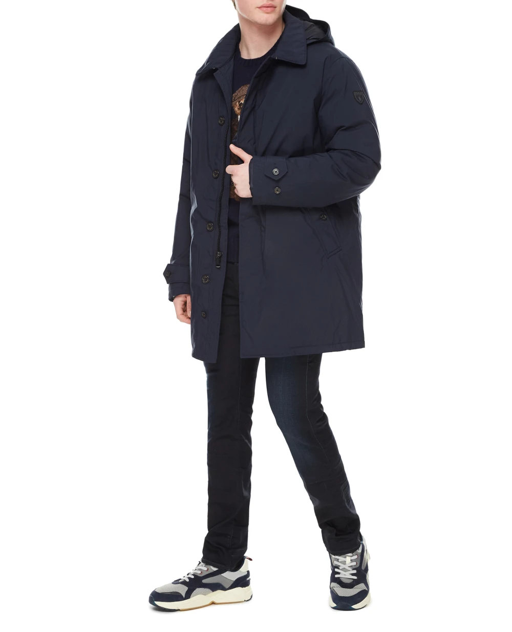 Пуховик Polo Ralph Lauren 710876146003, темно-синий цвет • Купить в интернет-магазине Kameron