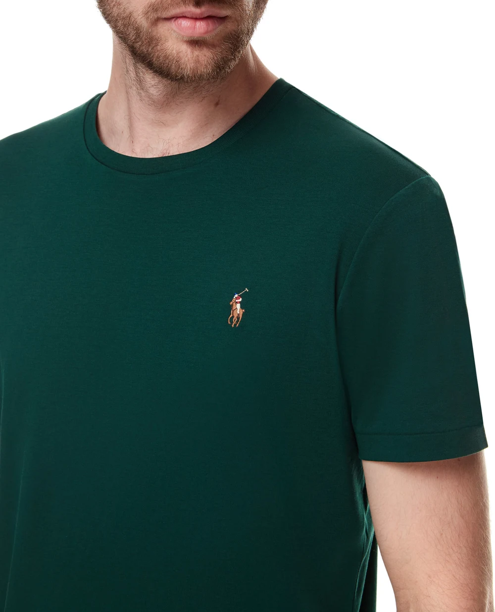 Футболка Polo Ralph Lauren 710740727015, зеленый цвет • Купить в интернет-магазине Kameron