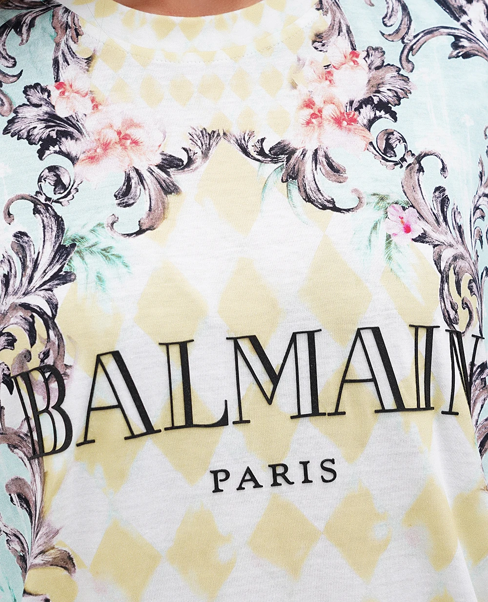 Футболка Balmain CF2R0110GD49, разноцветный цвет • Купить в интернет-магазине Kameron