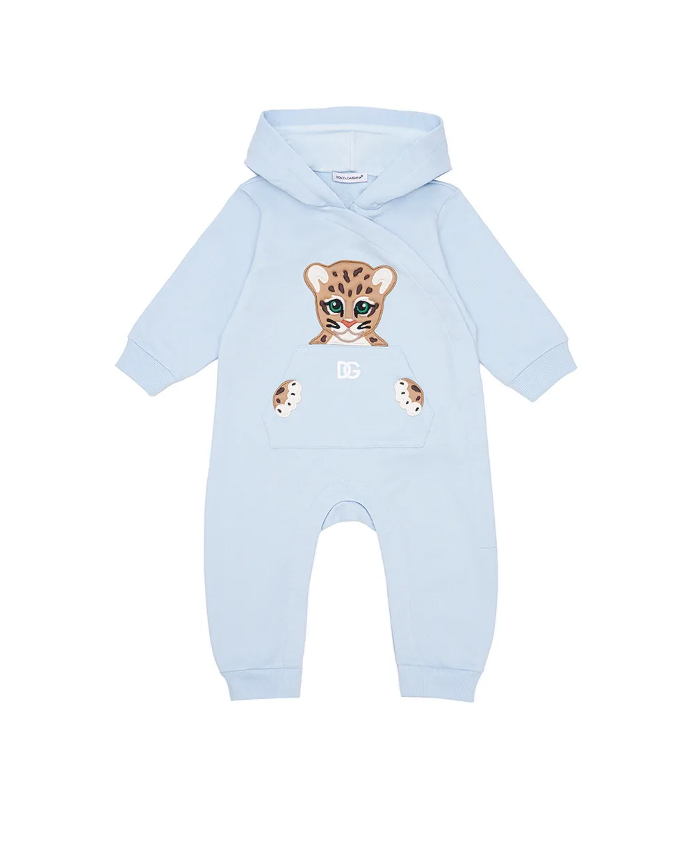 Детский комбинезон Dolce&Gabbana Kids L1JO6L-G7KS1, голубой цвет • Купить в интернет-магазине Kameron