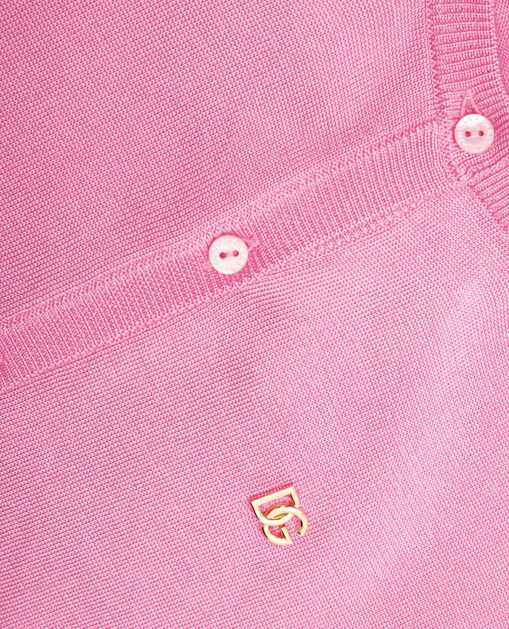 Шелковый кардиган Dolce&Gabbana Kids L5KWF9-JASR3-S, розовый цвет • Купить в интернет-магазине Kameron