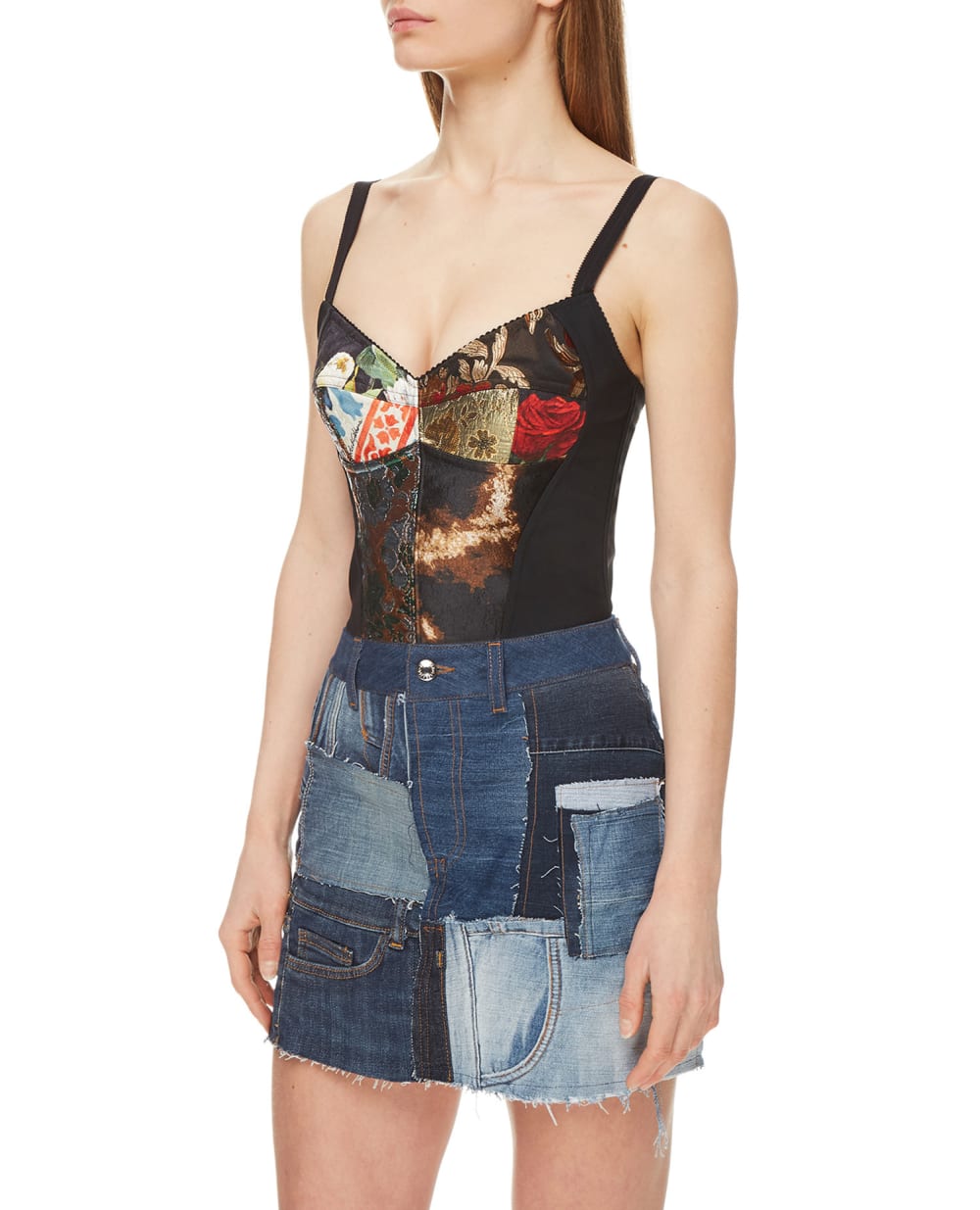 Топ Dolce&Gabbana F75E4T-GDX62, черный цвет • Купить в интернет-магазине Kameron