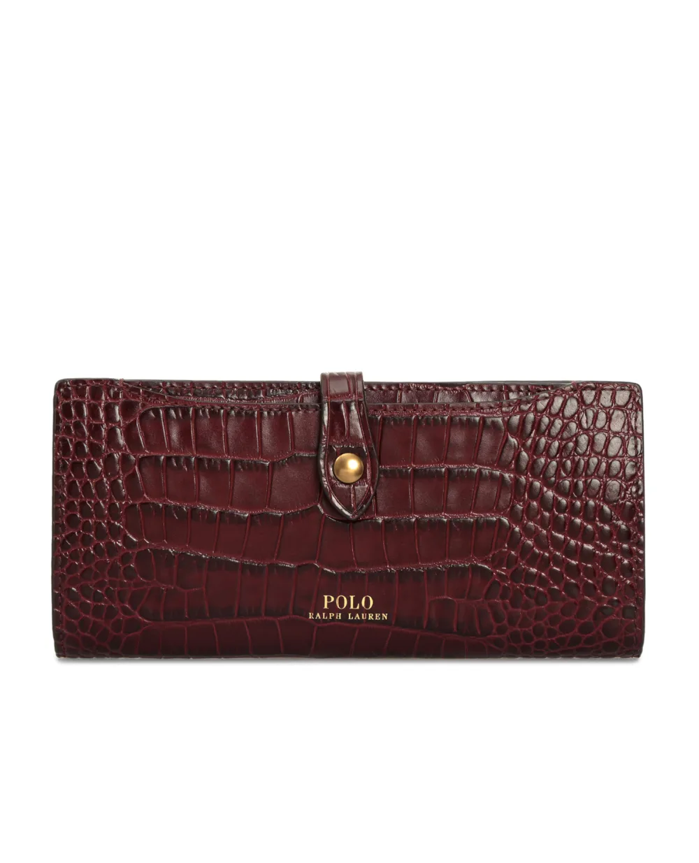 Кожаный кошелек Polo Ralph Lauren 427839560002, бордовый цвет • Купить в интернет-магазине Kameron