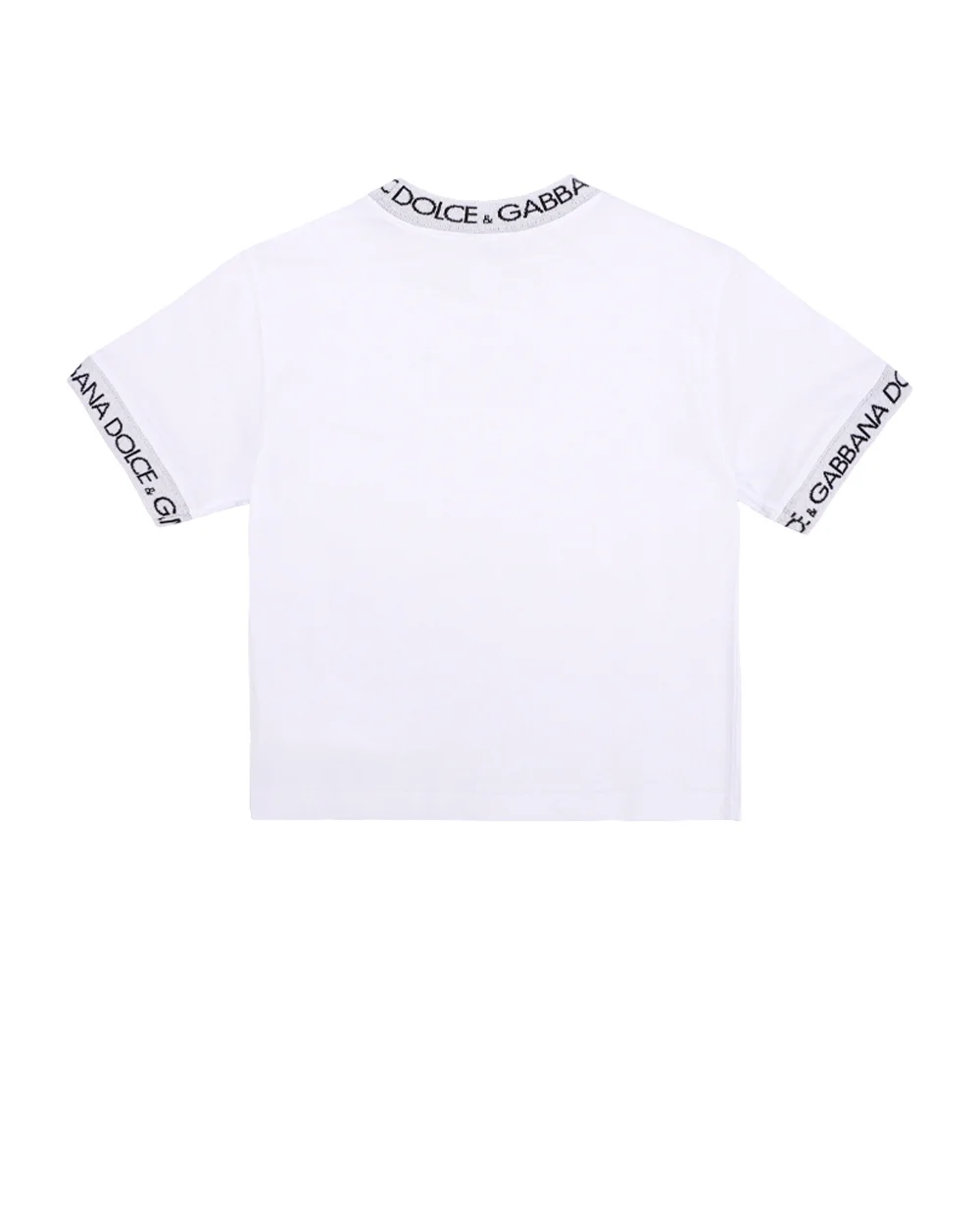 Детская футболка Dolce&Gabbana Kids L4JTEO-G7M4F-S, белый цвет • Купить в интернет-магазине Kameron