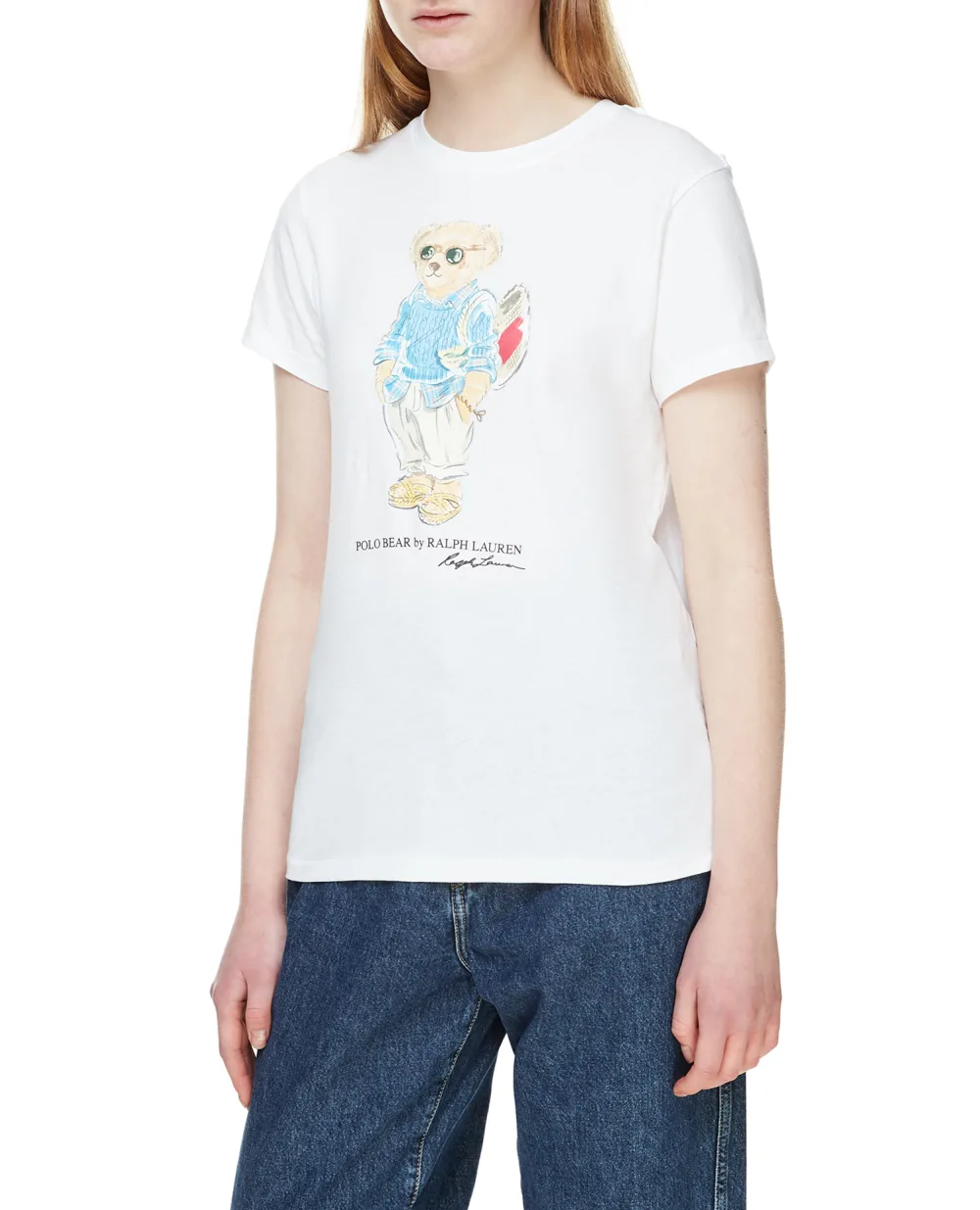 Футболка Polo Ralph Lauren 211863299001, белый цвет • Купить в интернет-магазине Kameron