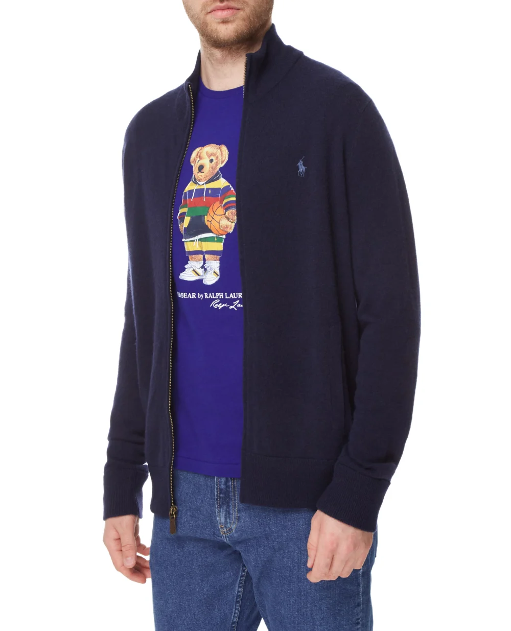 Свитер Polo Ralph Lauren 710876719001, темно-синий цвет • Купить в интернет-магазине Kameron