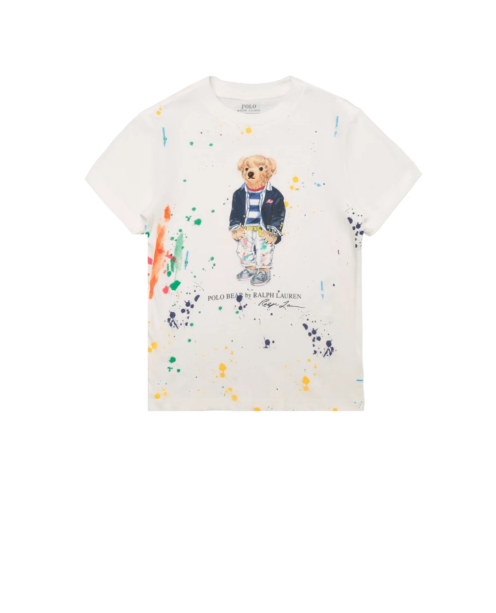 Футболка Polo Ralph Lauren Kids 322858891001, белый цвет • Купить в интернет-магазине Kameron
