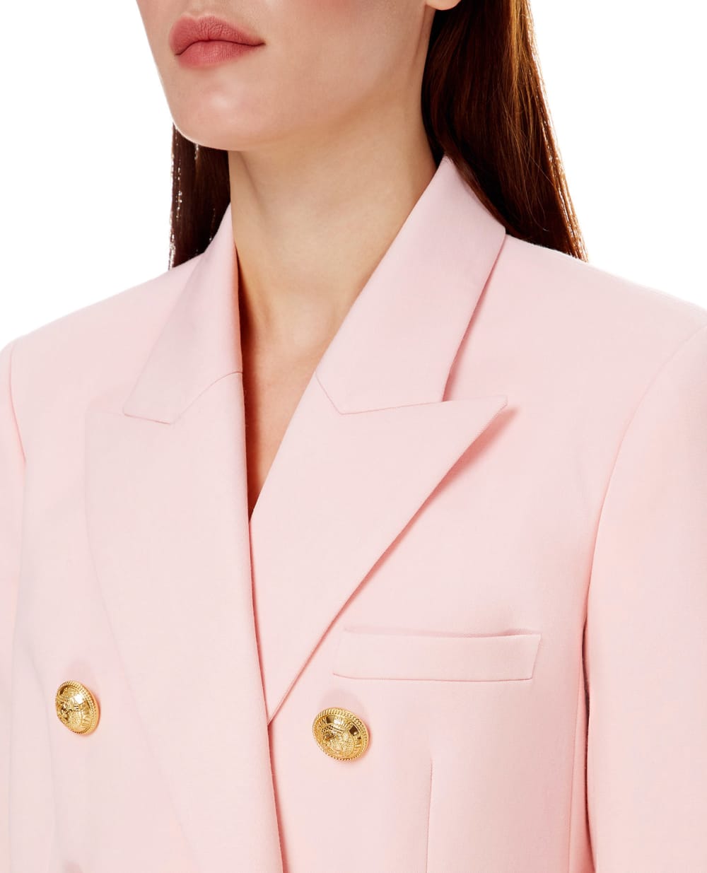 Шерстяной жакет Balmain WF1SH000167L, розовый цвет • Купить в интернет-магазине Kameron