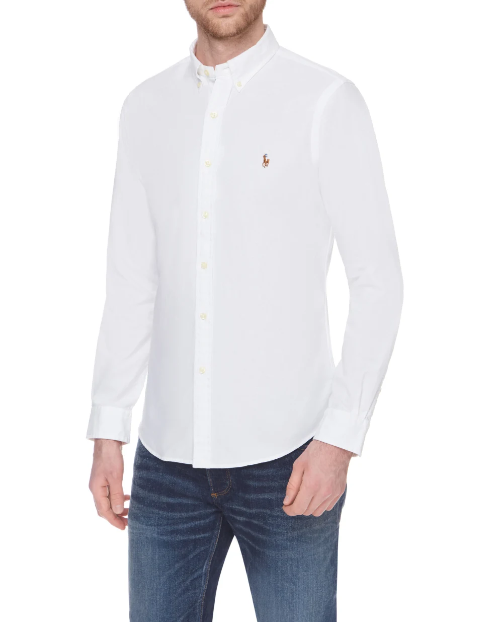 Рубашка Polo Ralph Lauren 710549084006, белый цвет • Купить в интернет-магазине Kameron