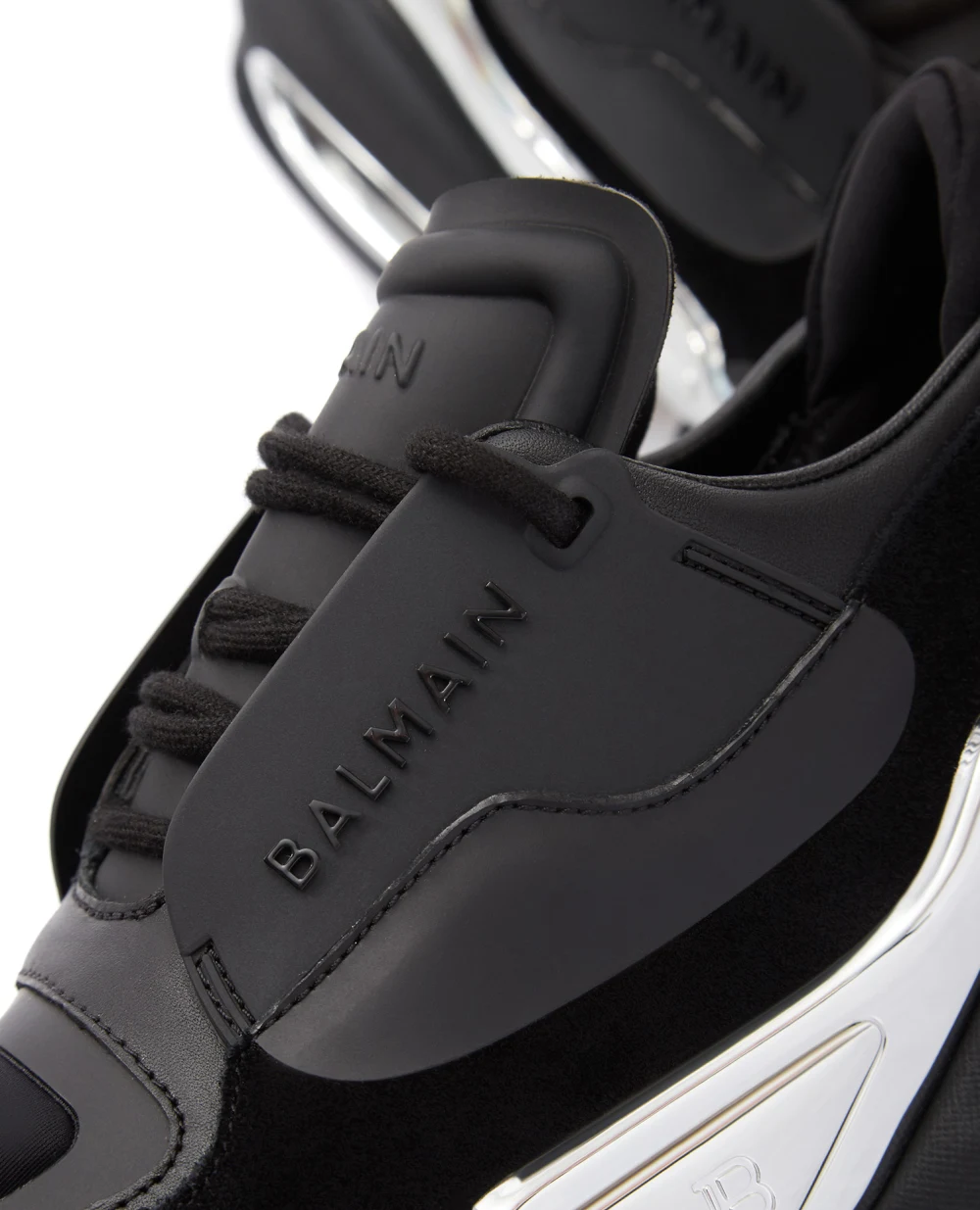 Кожаные кроссовки Balmain WN1VI541TRPY, черный цвет • Купить в интернет-магазине Kameron