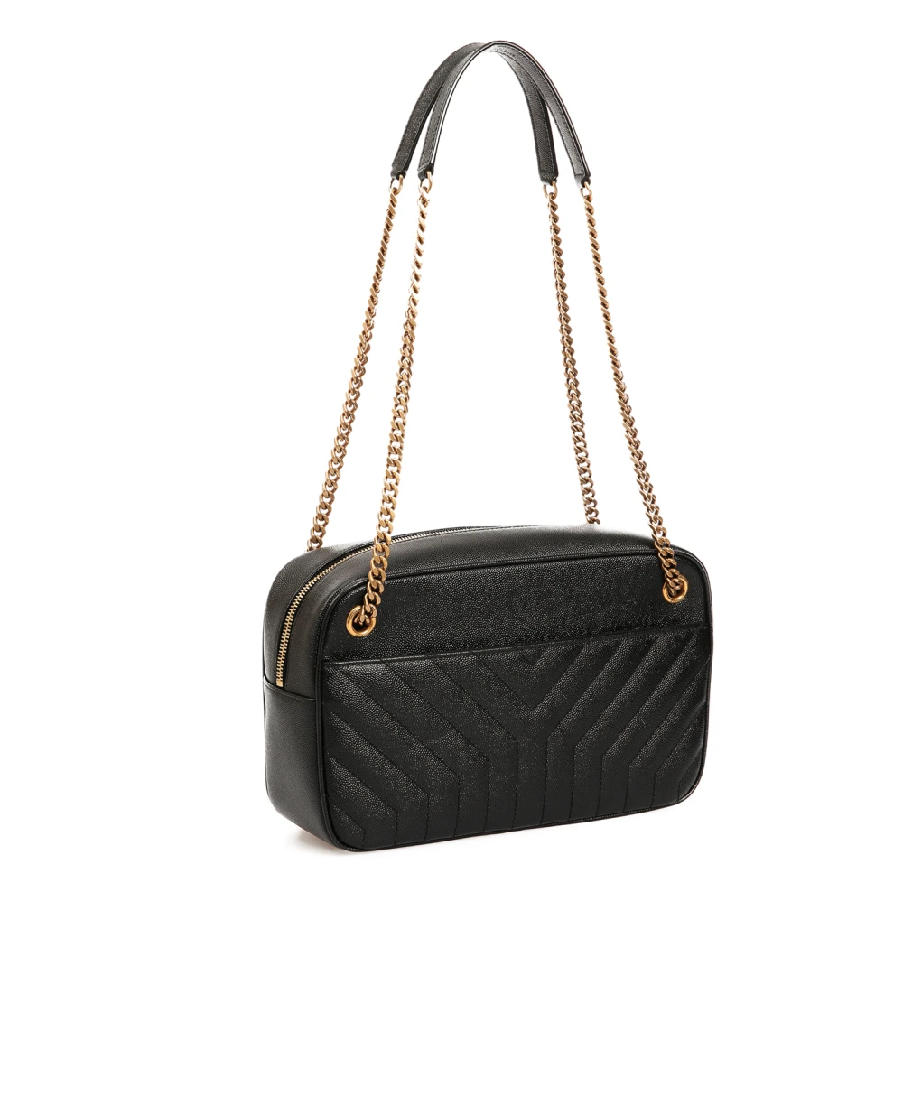 Кожаная сумка Saint Laurent 617691-BOWS7, черный цвет • Купить в интернет-магазине Kameron