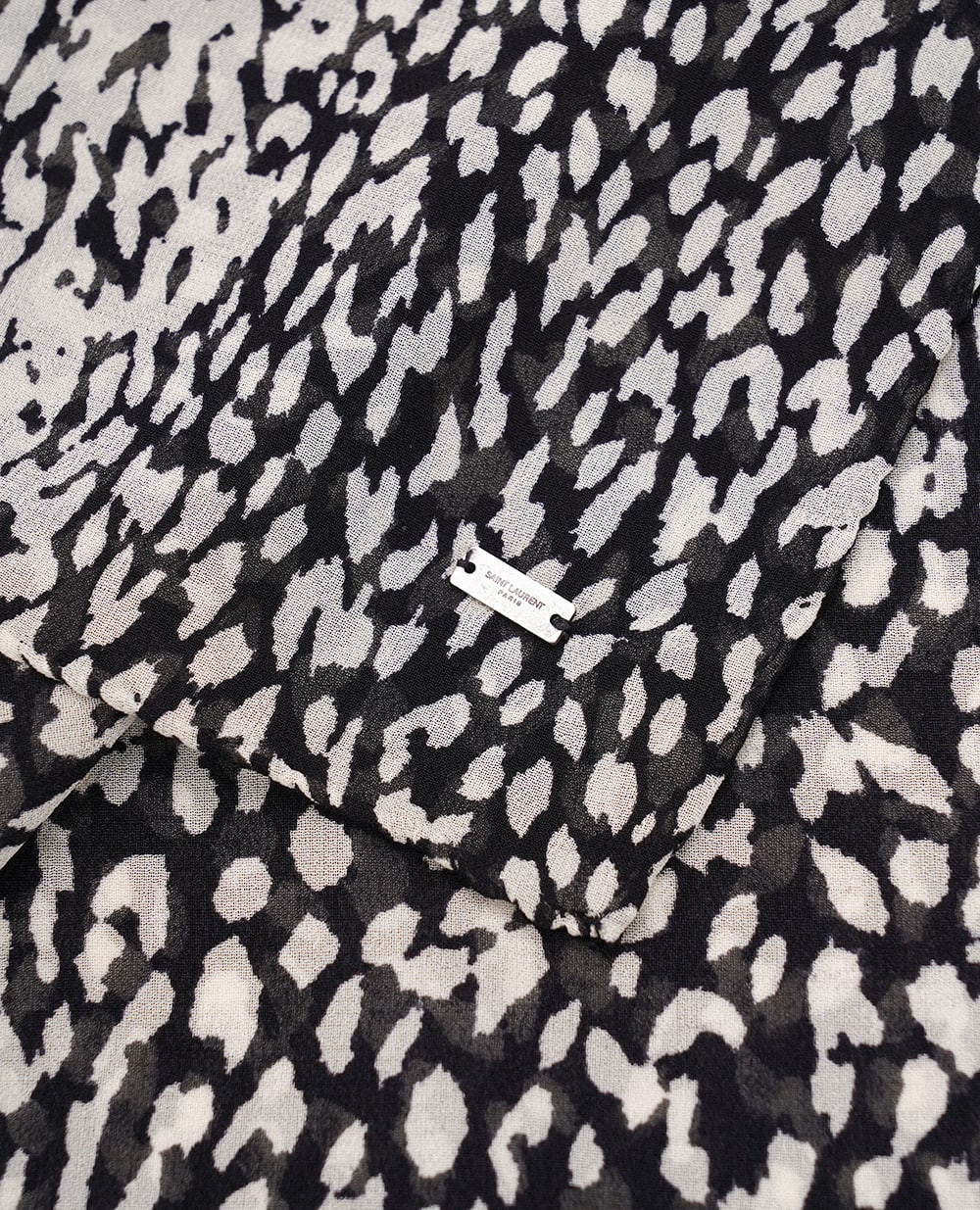 Платок Saint Laurent 778626-3Y014, черный цвет • Купить в интернет-магазине Kameron