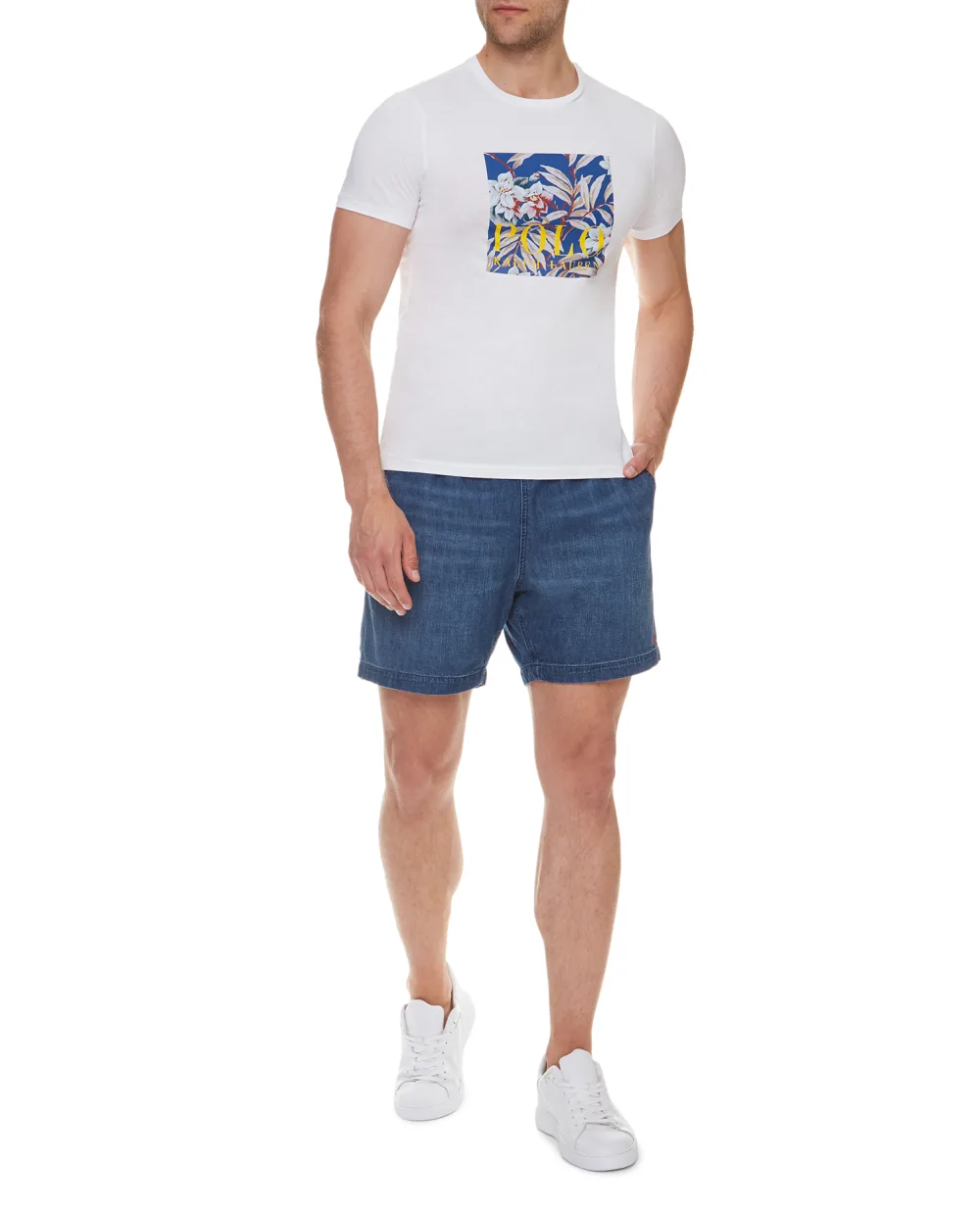Футболка Polo Ralph Lauren 710839042001, белый цвет • Купить в интернет-магазине Kameron