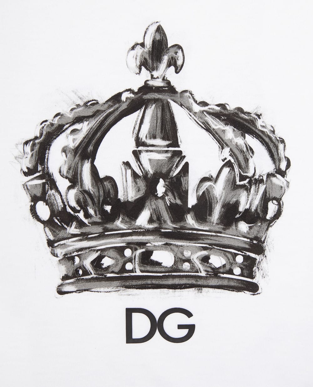 Детская футболка Dolce&Gabbana Kids L4JTBL-G7XPA-B-, белый цвет • Купить в интернет-магазине Kameron