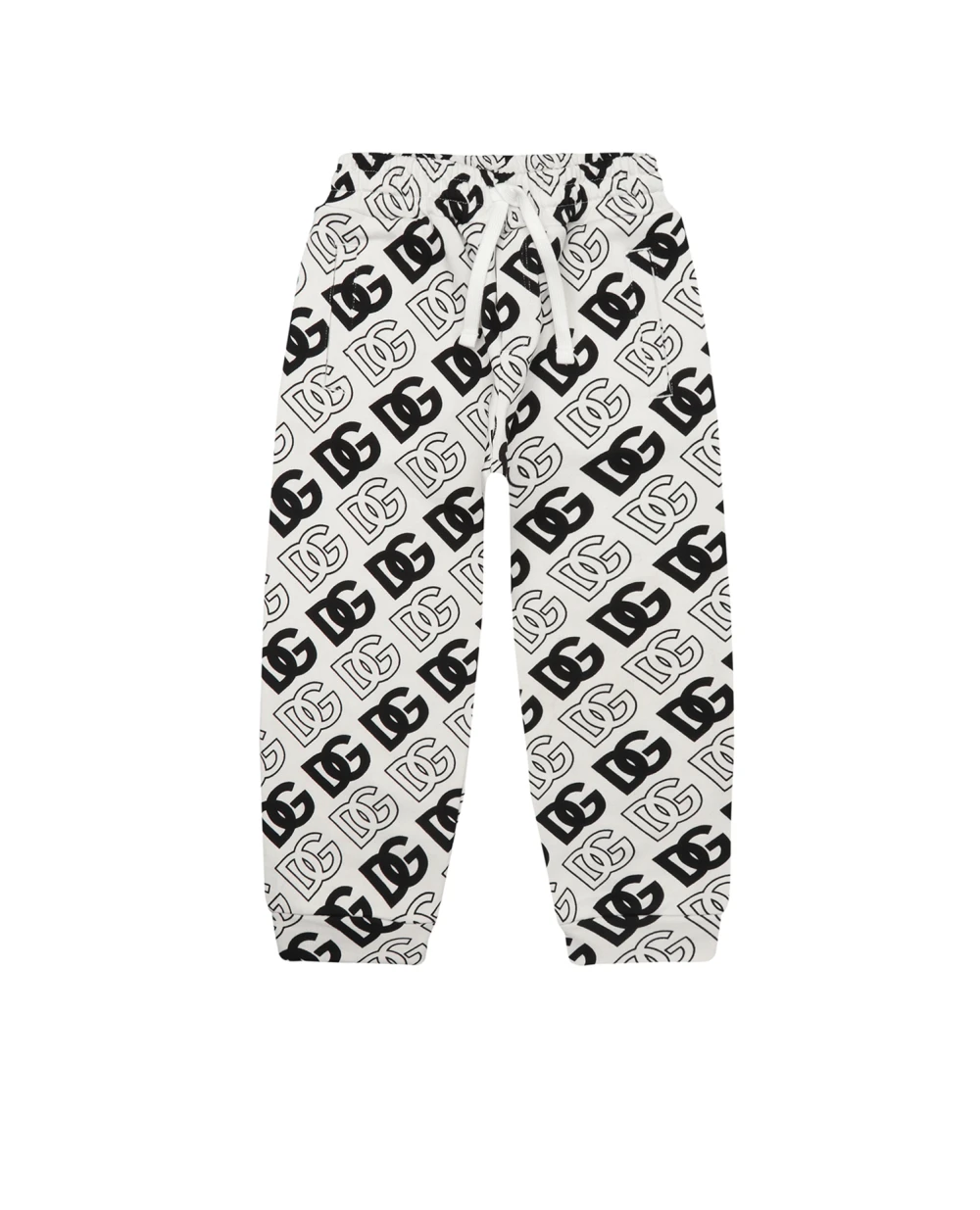 Детские спортивные брюки (костюм) Dolce&Gabbana Kids L4JPFN-HS7KD-B, белый цвет • Купить в интернет-магазине Kameron