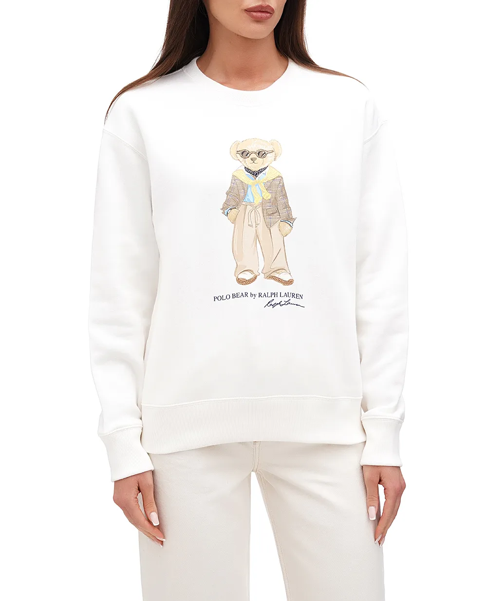 Свитшот Polo Bear Polo Ralph Lauren 211924298001, белый цвет • Купить в интернет-магазине Kameron