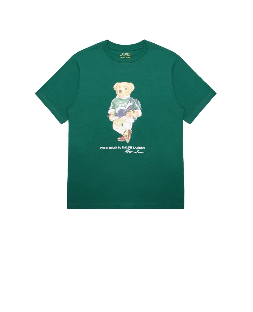 Детская футболка Polo Bear Polo Ralph Lauren Kids 322853828009, зеленый цвет • Купить в интернет-магазине Kameron