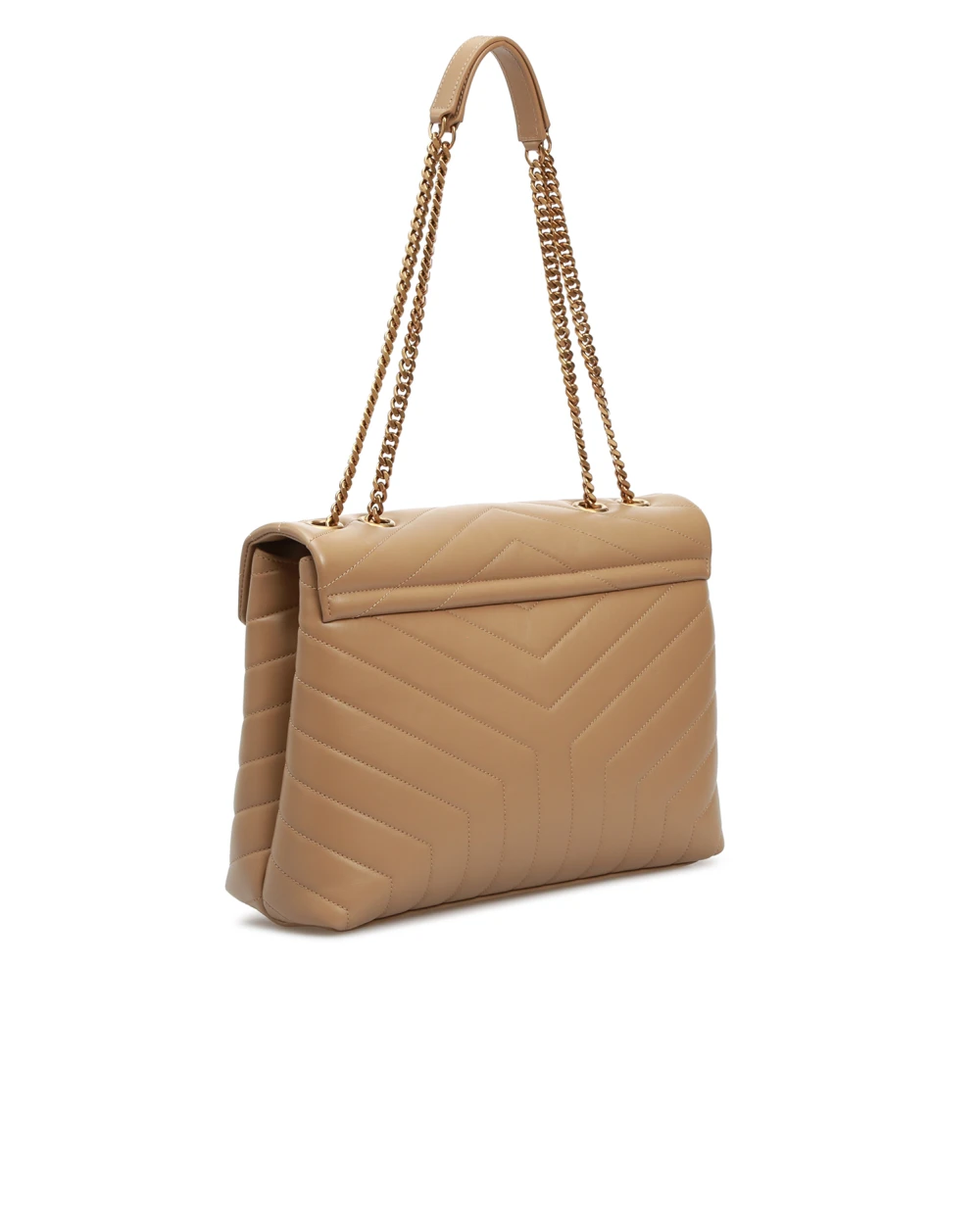 Кожаная сумка Loulou Medium Saint Laurent 574946-DV727-, бежевый цвет • Купить в интернет-магазине Kameron