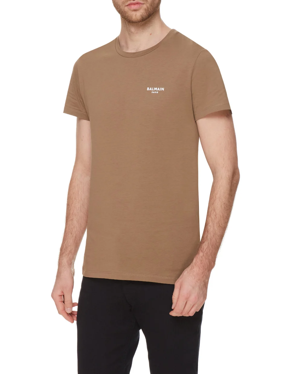 Футболка Balmain XH1EF000BB04-S, коричневый цвет • Купить в интернет-магазине Kameron