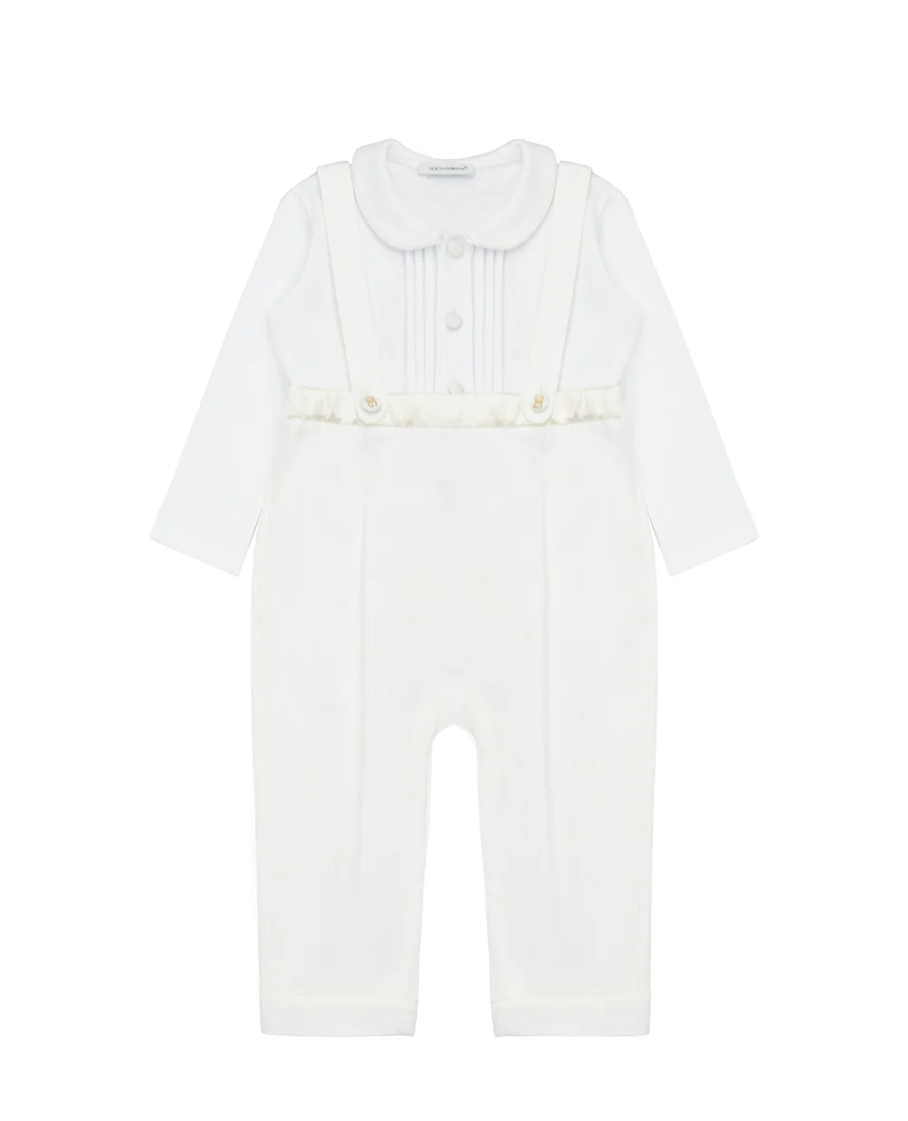 Дитячий комбінезон Dolce&Gabbana Kids L1JO2Y-G7BMY, білий колір • Купити в інтернет-магазині Kameron