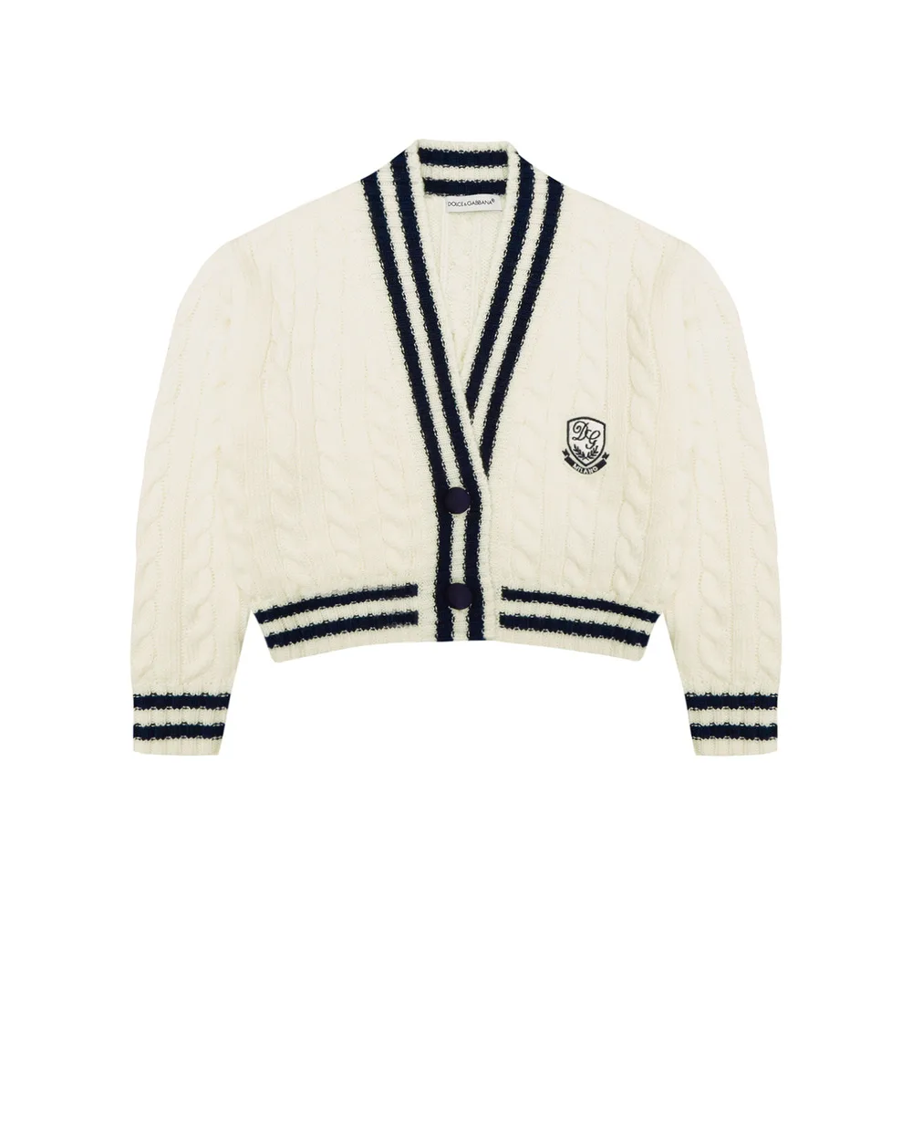 Кардиган Dolce&Gabbana Kids L5KWE3-JBVE9-B, белый цвет • Купить в интернет-магазине Kameron