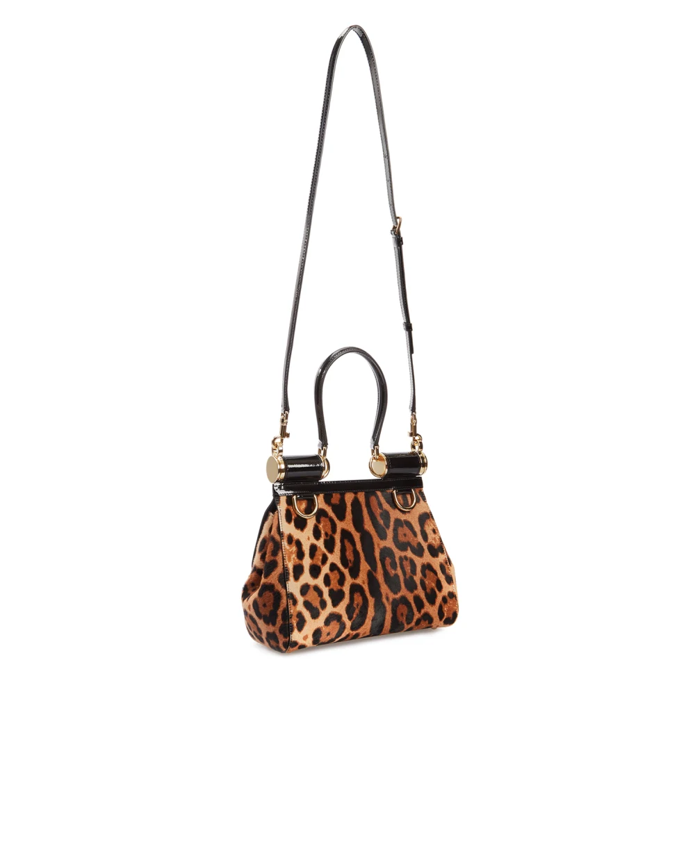 Кожаная сумка Sicily Dolce&Gabbana BB7018-AQ291, коричневый цвет • Купить в интернет-магазине Kameron