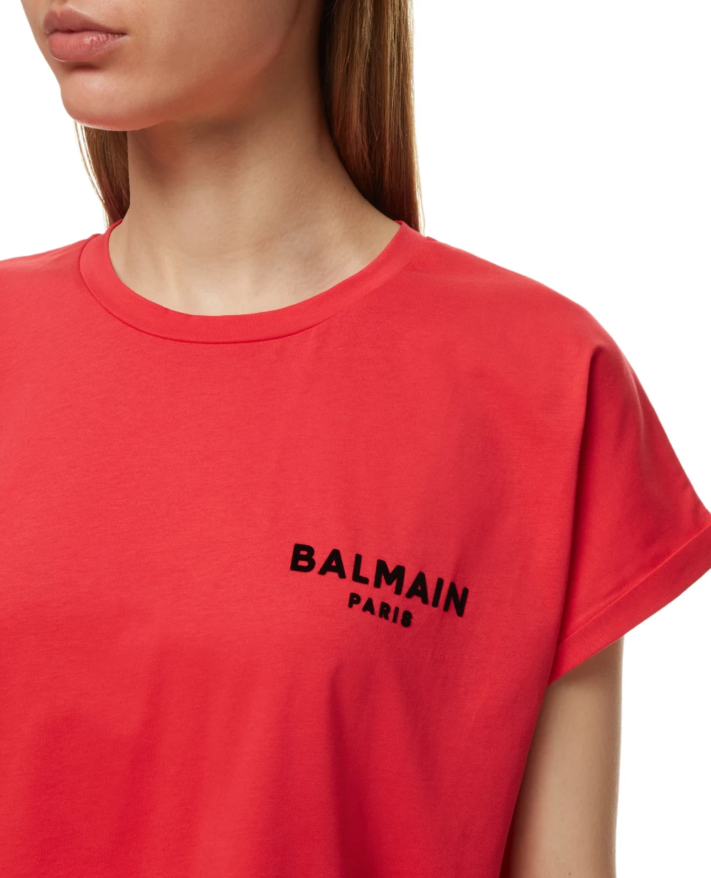 Футболка Balmain VF0EE005B013, розовый цвет • Купить в интернет-магазине Kameron