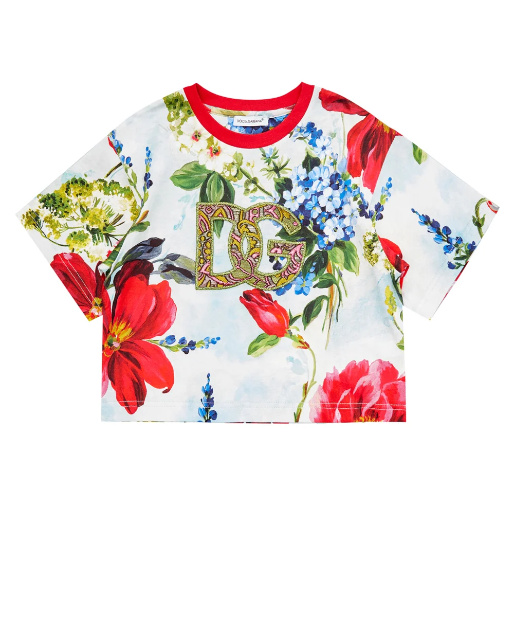 Детская футболка Dolce&Gabbana Kids L5JTIJ-HS7HD-S, разноцветный цвет • Купить в интернет-магазине Kameron