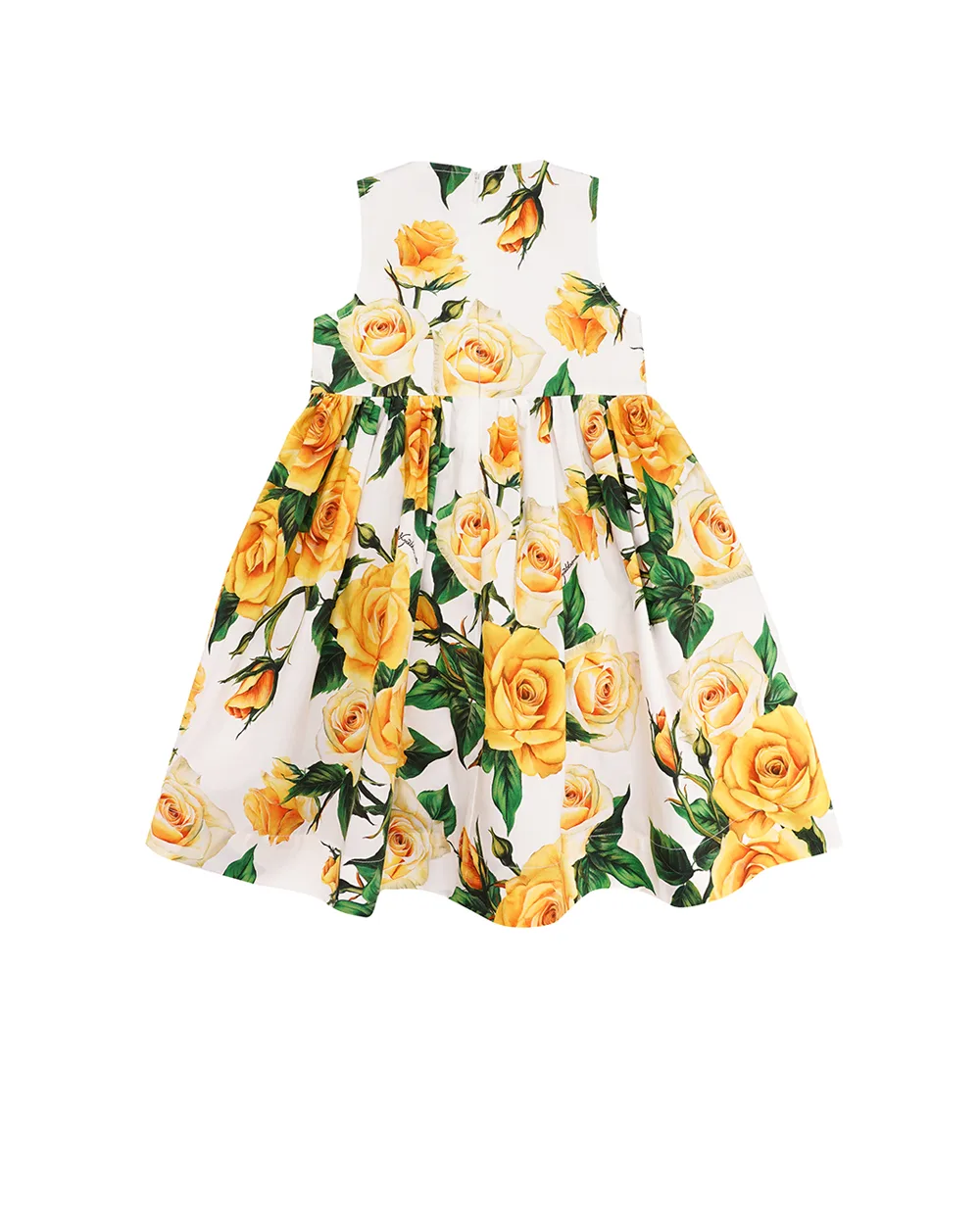 Детское платье Dolce&Gabbana Kids L23DI0-HS5QR, желтый цвет • Купить в интернет-магазине Kameron
