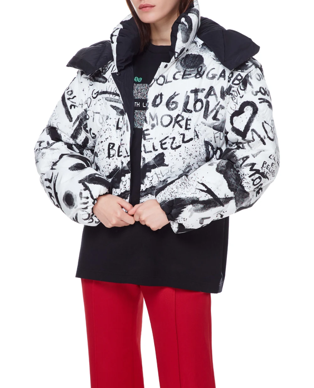 Пуховик Dolce&Gabbana F9K50T-G7BEW, разноцветный цвет • Купить в интернет-магазине Kameron