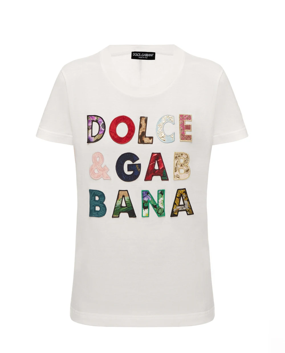 Футболка Dolce&Gabbana F8N17Z-G7YMQ, белый цвет • Купить в интернет-магазине Kameron