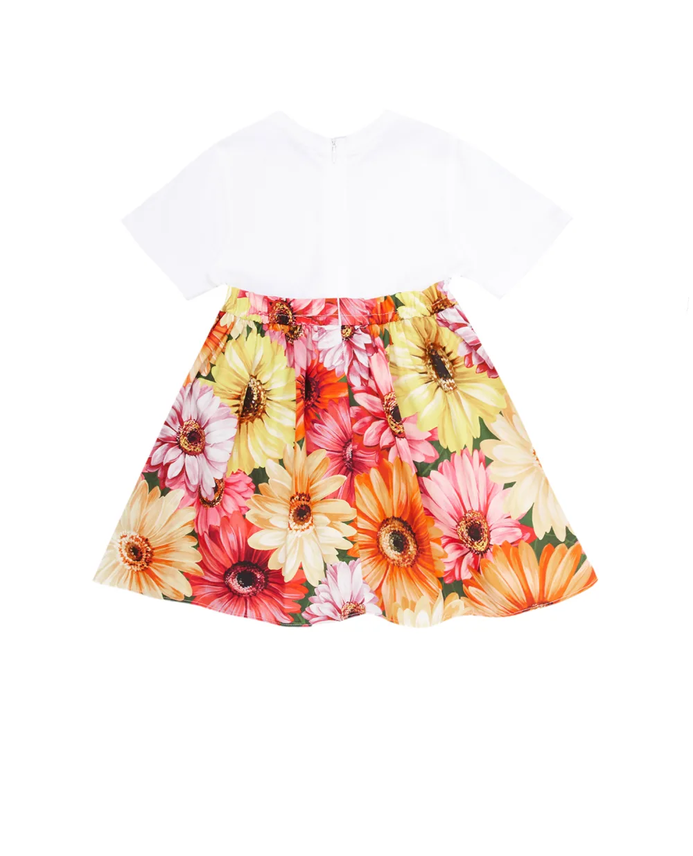 Детское платье Dolce&Gabbana Kids L2JD3L-G7BJI, разноцветный цвет • Купить в интернет-магазине Kameron