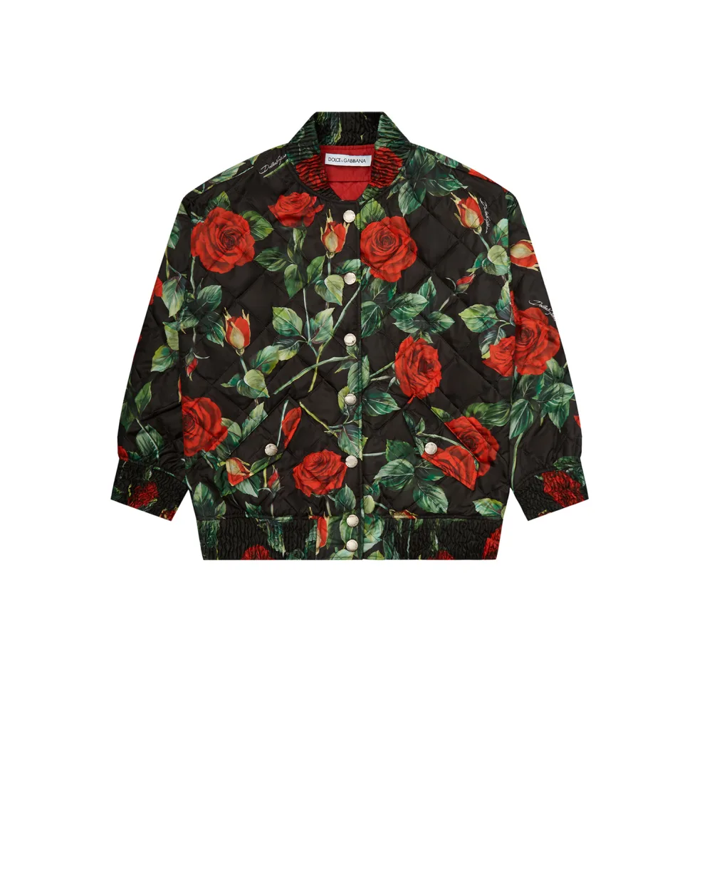 Бомбер Dolce&Gabbana Kids L5JBJ1-FSSGK-B, черный цвет • Купить в интернет-магазине Kameron