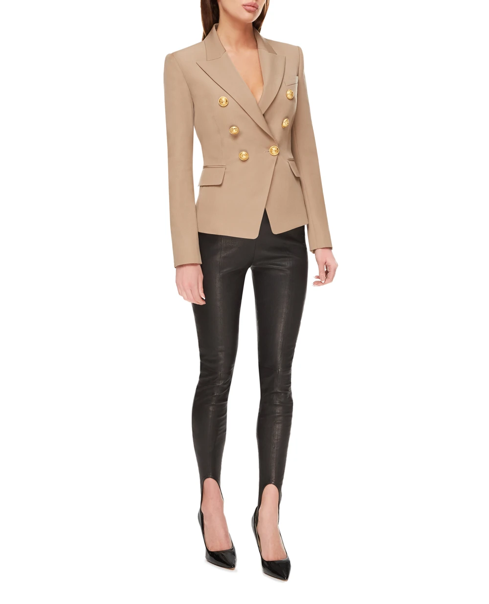 Жакет Balmain AF1SG000WB05-S, бежевий колір • Купити в інтернет-магазині Kameron