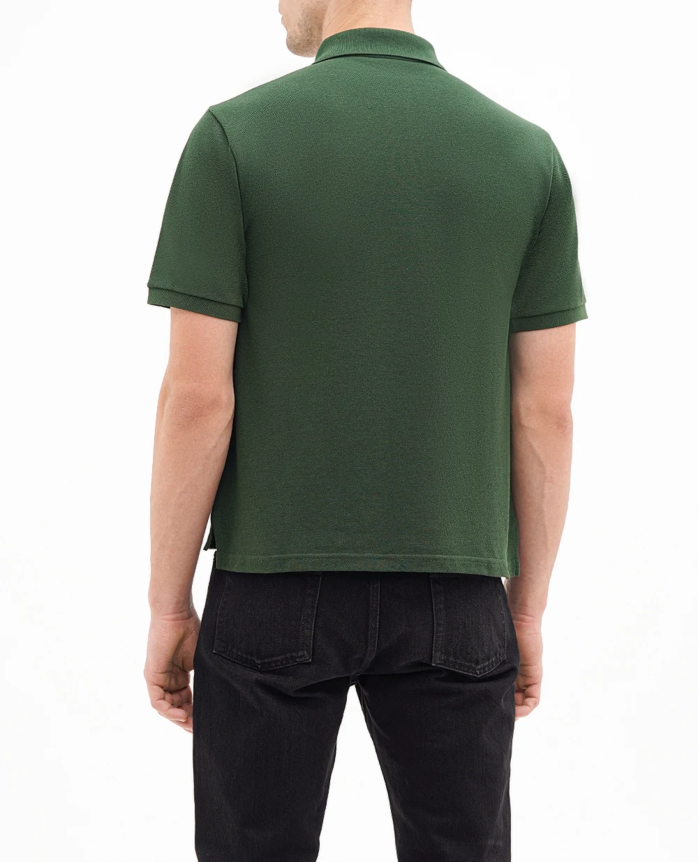 Поло Saint Laurent 713901-Y37HC, темно-зеленый цвет • Купить в интернет-магазине Kameron