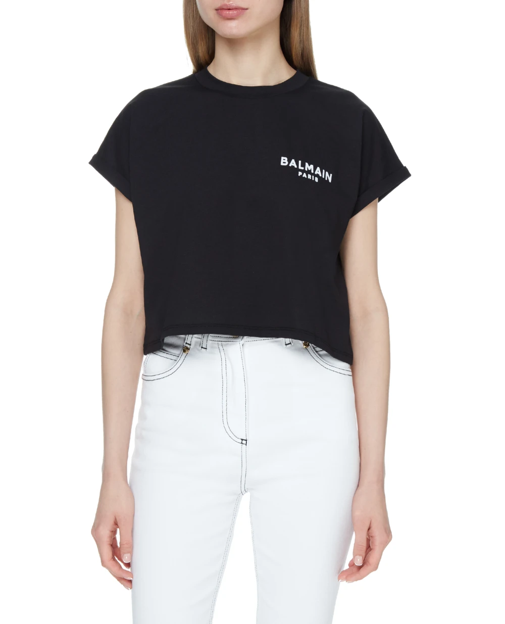 Футболка Balmain VF11370B013, черный цвет • Купить в интернет-магазине Kameron
