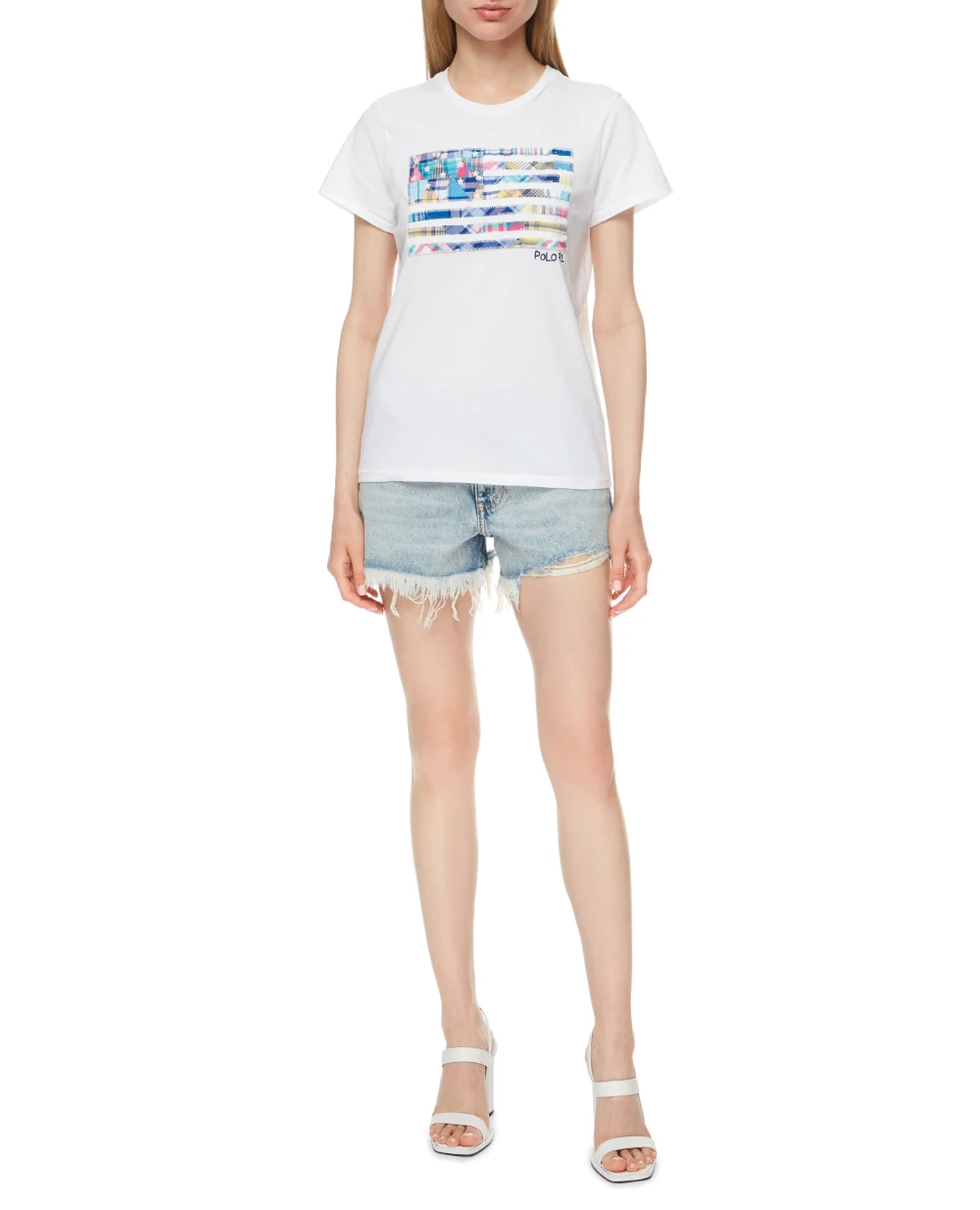 Футболка Polo Ralph Lauren 211838134001, белый цвет • Купить в интернет-магазине Kameron