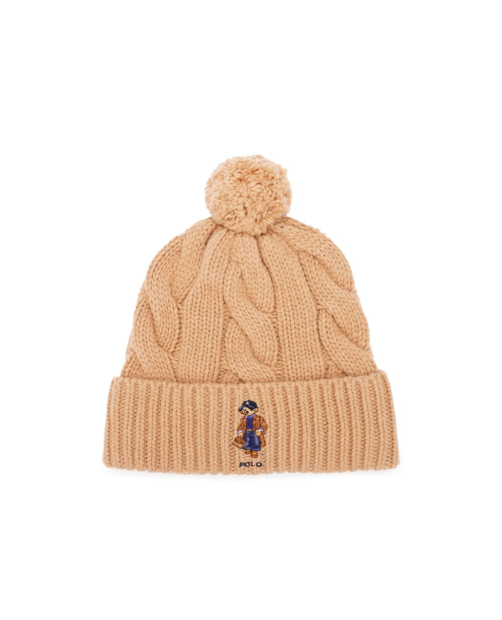 Шапка Polo Bear Polo Ralph Lauren 455923615001, бежевый цвет • Купить в интернет-магазине Kameron