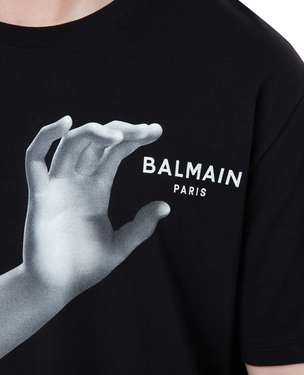 Футболка Balmain AH0EG000GC86, черный цвет • Купить в интернет-магазине Kameron