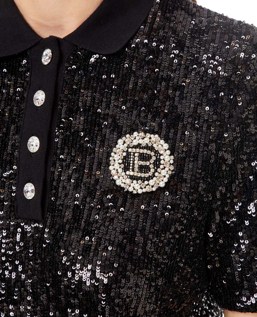 Поло Balmain WF1GB001XA05, черный цвет • Купить в интернет-магазине Kameron