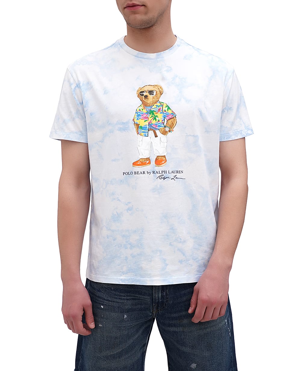 Футболка Polo Bear Polo Ralph Lauren 710934699001, голубой цвет • Купить в интернет-магазине Kameron